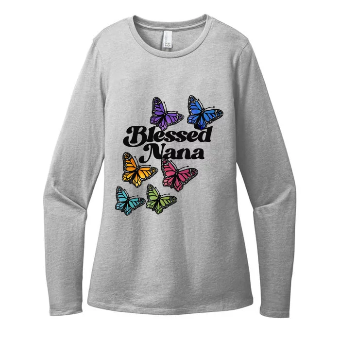 Blessed Nana Beautiful Grandparents Day Gift Womens CVC Long Sleeve Shirt