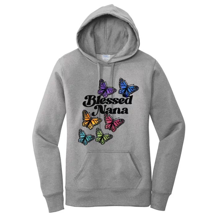 Blessed Nana Beautiful Grandparents Day Gift Women's Pullover Hoodie