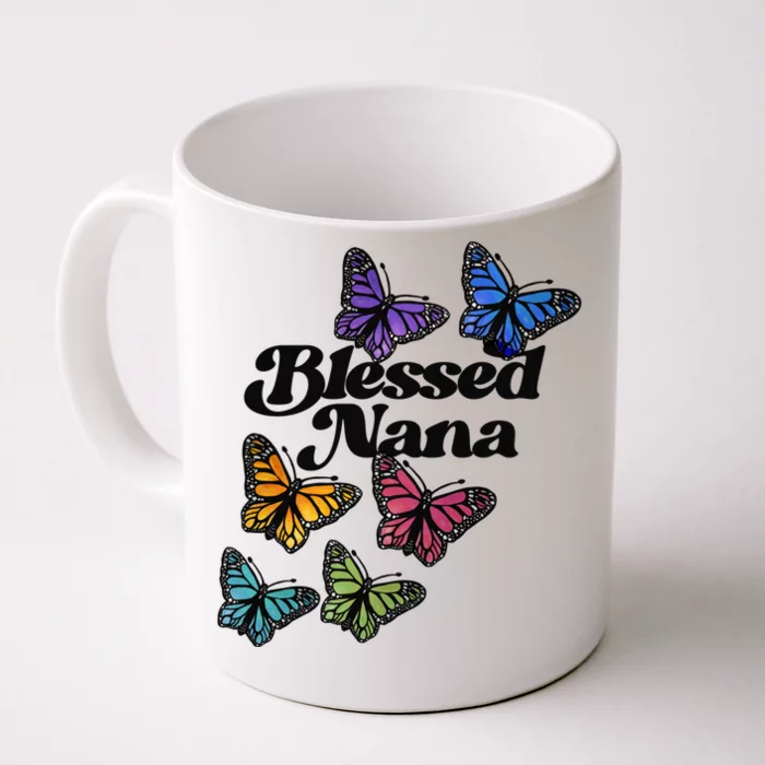 Blessed Nana Beautiful Grandparents Day Gift Front & Back Coffee Mug