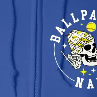 Ballpark Nana Baseball Softball Nana Grandma Great Gift Full Zip Hoodie