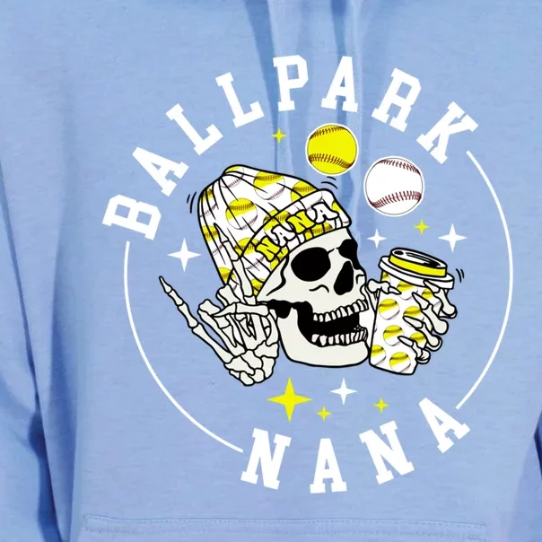 Ballpark Nana Baseball Softball Nana Grandma Great Gift Unisex Surf Hoodie