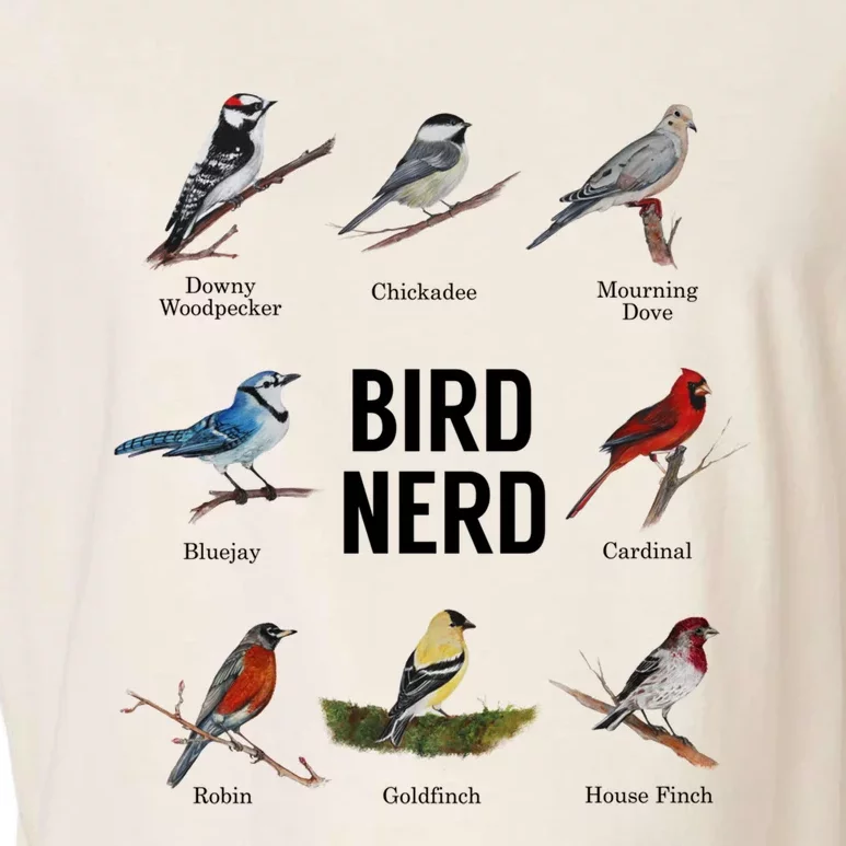 Bird Nerd Bird Lover Or Watcher Gift Garment-Dyed Women's Muscle Tee