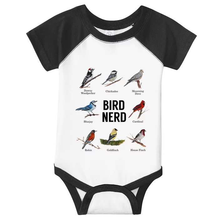 Bird Nerd Bird Lover Or Watcher Gift Infant Baby Jersey Bodysuit