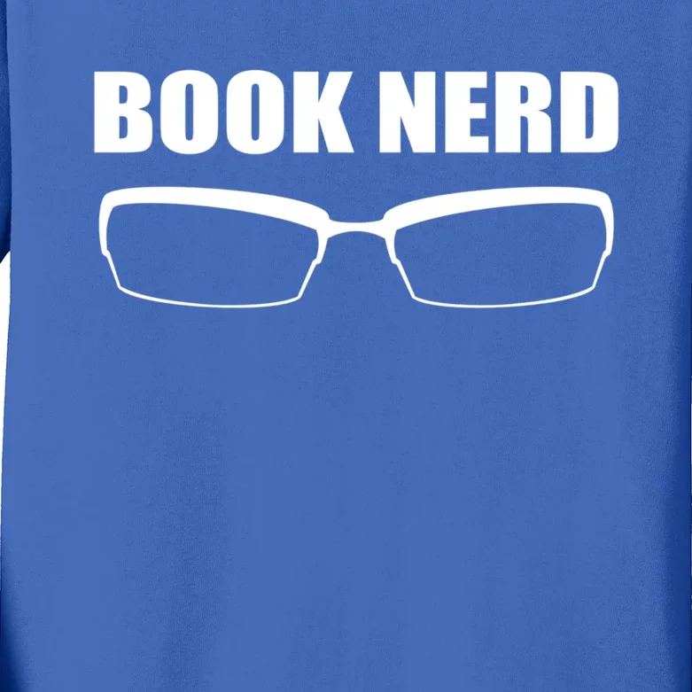 Book Nerd Book Lover Cool Gift Kids Long Sleeve Shirt