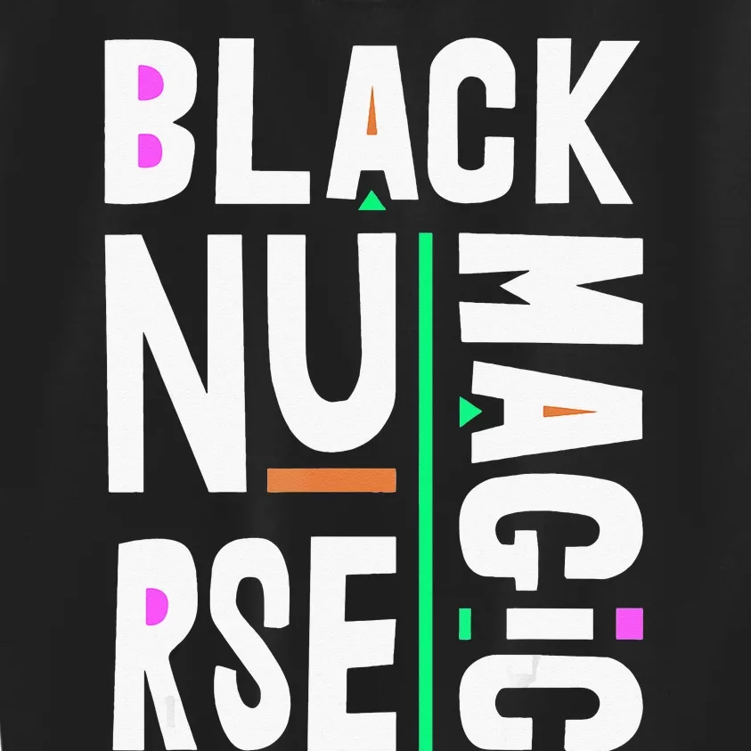 Black Nurse Black History Month BLM Melanin RN Nursing Kids Sweatshirt