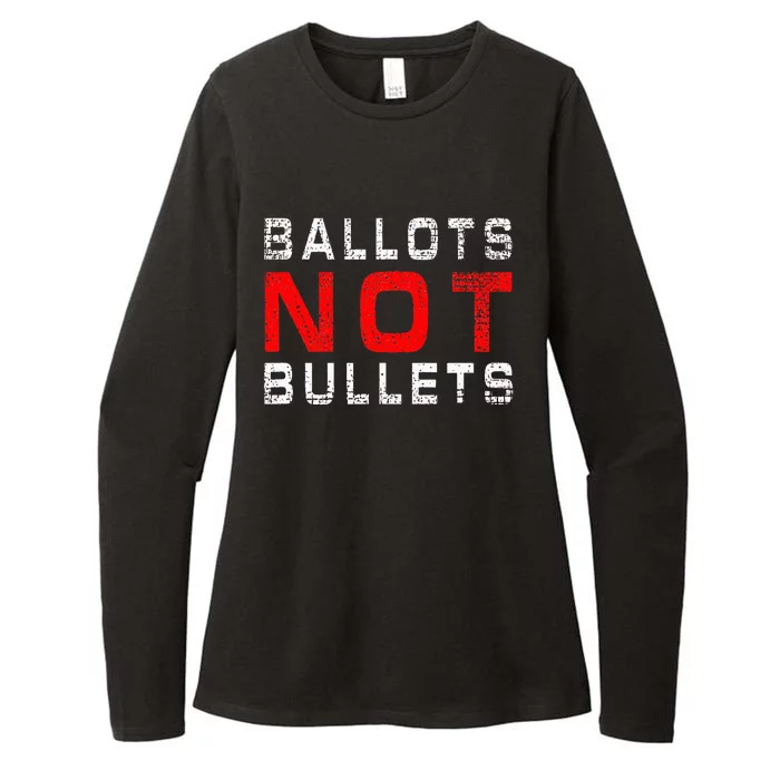 Ballots Not Bullets Womens CVC Long Sleeve Shirt