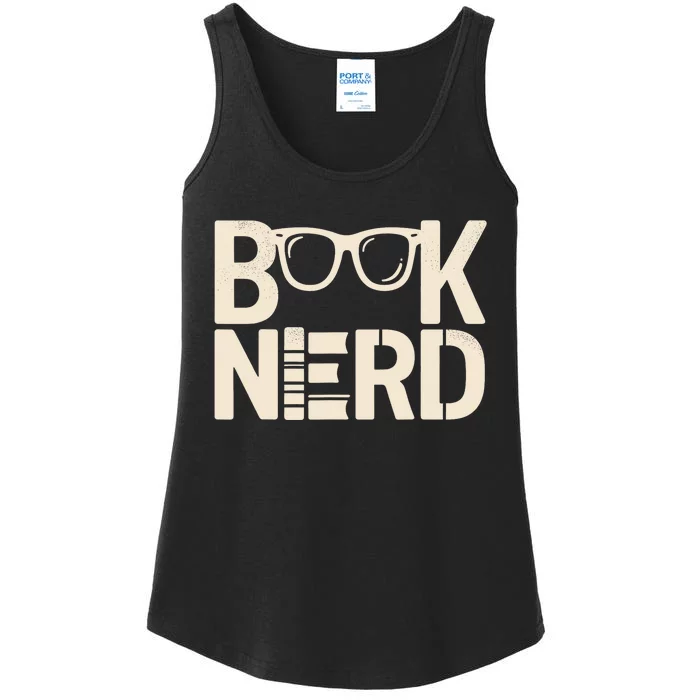 Book Nerd Bibliophilia Book Reader Literature Bookworm Ladies Essential Tank