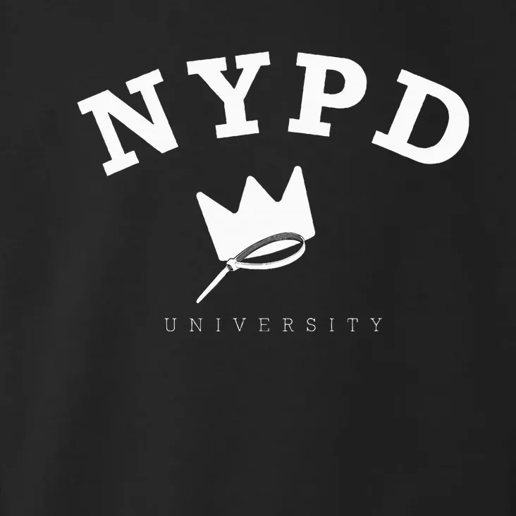 Blue Ny Campus Artwork Police University Crown Toddler Hoodie