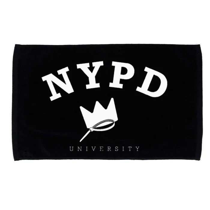 Blue Ny Campus Artwork Police University Crown Microfiber Hand Towel