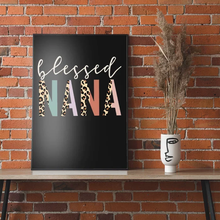 Blessed Nana Cute Leopard funny mother's day Poster