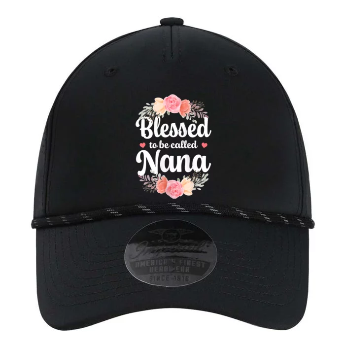 Blessed Nana Christian Grandma Floral MotherS Day Performance The Dyno Cap