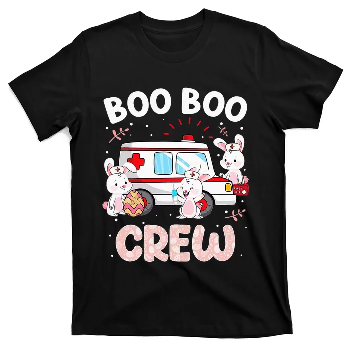 Bunny Nurse Cute Boo Boo Crew Nursing Easter Day T-Shirt
