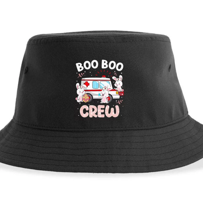 Bunny Nurse Cute Boo Boo Crew Nursing Easter Day Sustainable Bucket Hat