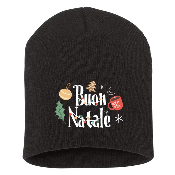 Buon Natale Christmas Italy Italians Gift Short Acrylic Beanie