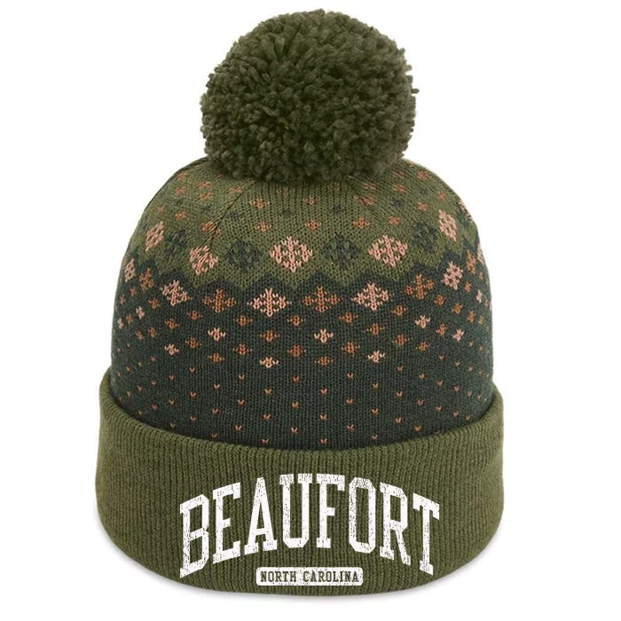 Beaufort North Carolina Nc Js03 College University Style The Baniff Cuffed Pom Beanie