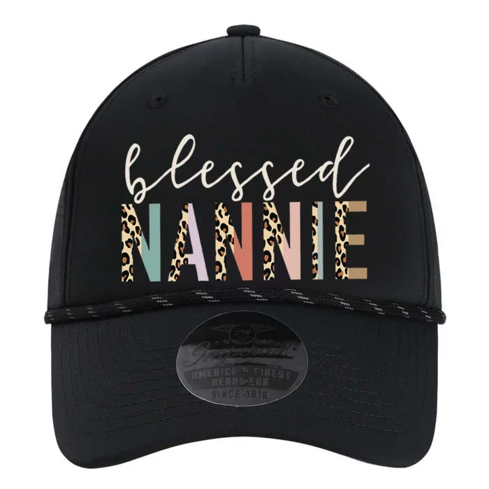 Blessed Nannie Cute Leopard Funny Mother's Day Performance The Dyno Cap