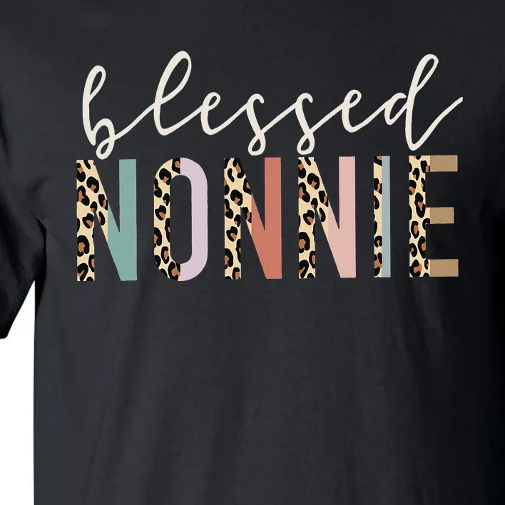 Blessed Nonnie Cute Leopard Print Tall T-Shirt