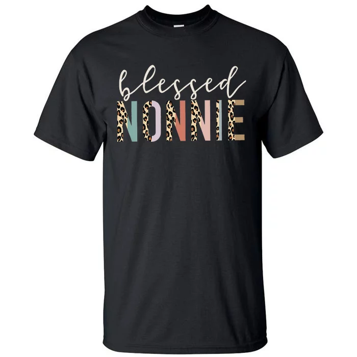 Blessed Nonnie Cute Leopard Print Tall T-Shirt