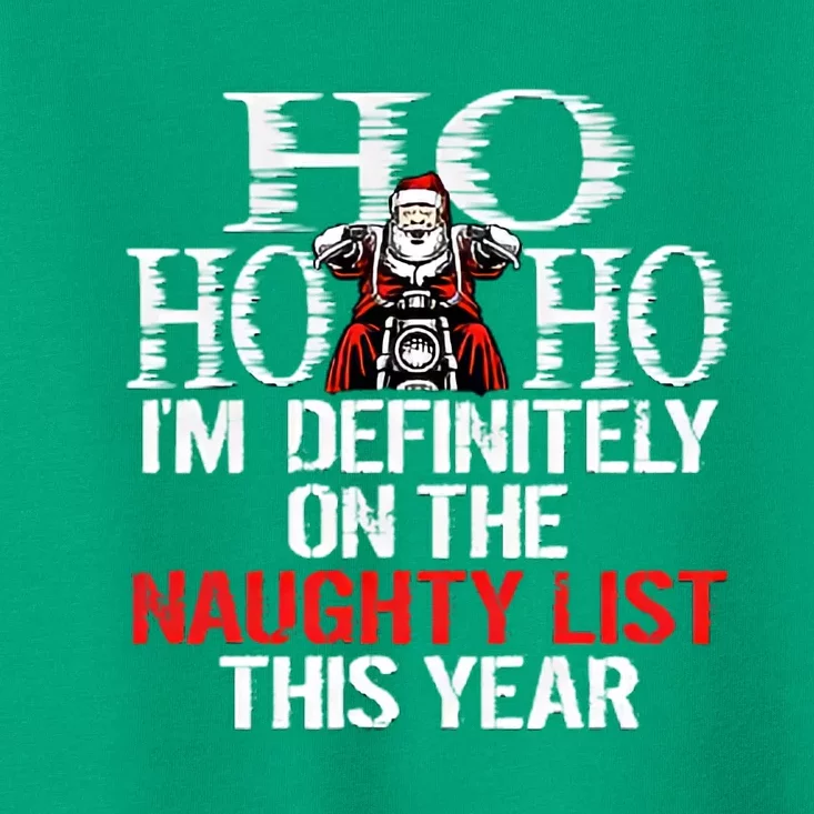 Bikers Naughty Christmas Santa Toddler T-Shirt