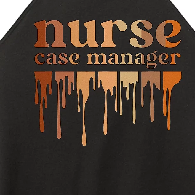 Black Nurse Case Manager African American Case Management Women’s Perfect Tri Rocker Tank