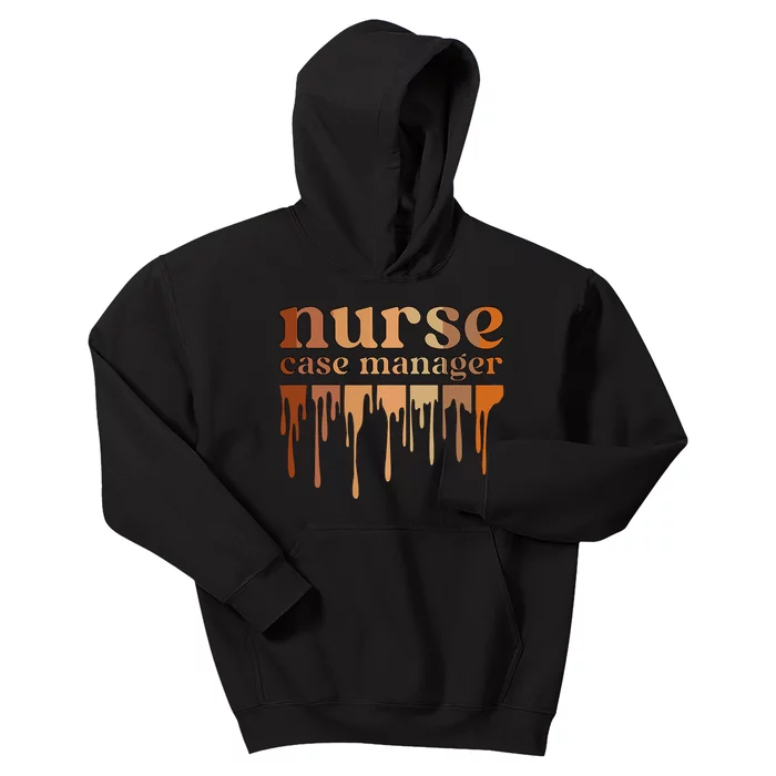 Black Nurse Case Manager African American Case Management Kids Hoodie