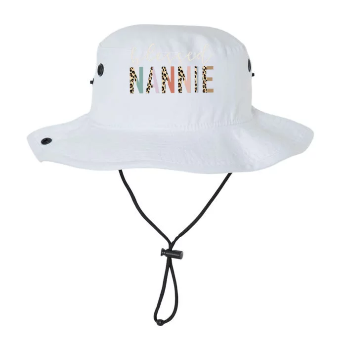 Blessed Nannie Cute Leopard Print Legacy Cool Fit Booney Bucket Hat