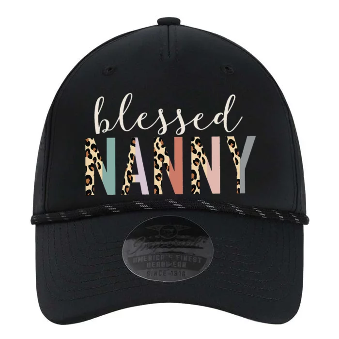 Blessed Nanny Cute Leopard Print Performance The Dyno Cap