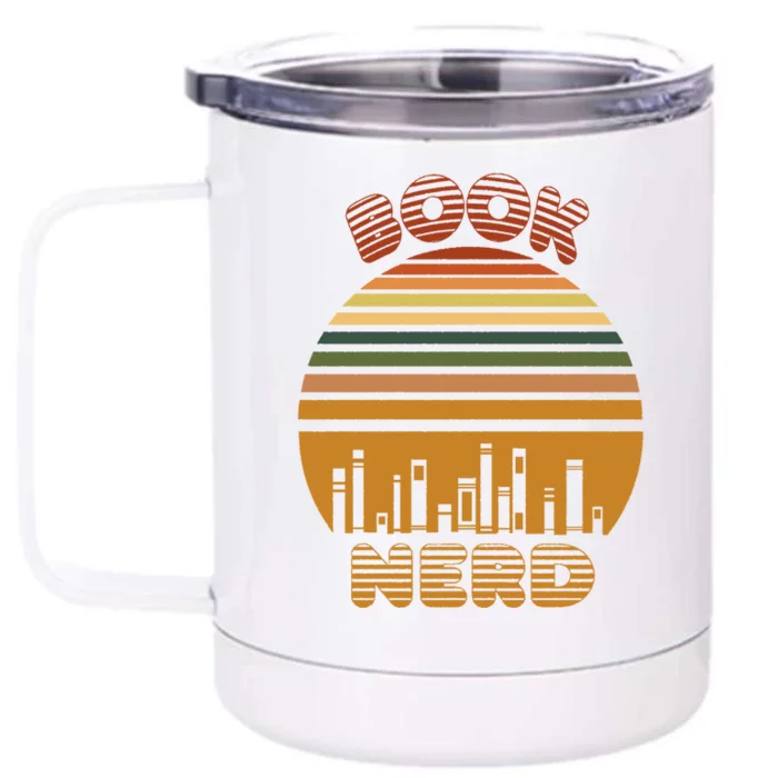 Book Nerd Cute Gift Front & Back 12oz Stainless Steel Tumbler Cup