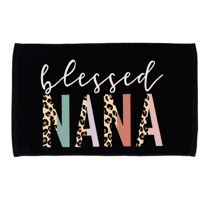 Blessed Nana Cute Leopard Print Microfiber Hand Towel