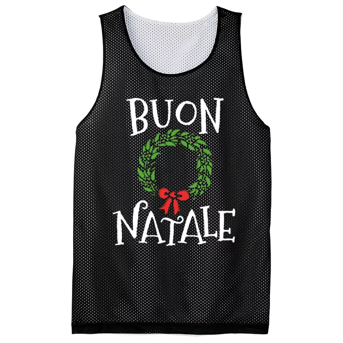 Buon Natale Christmas Italy Italian Merry Xmas Mesh Reversible Basketball Jersey Tank