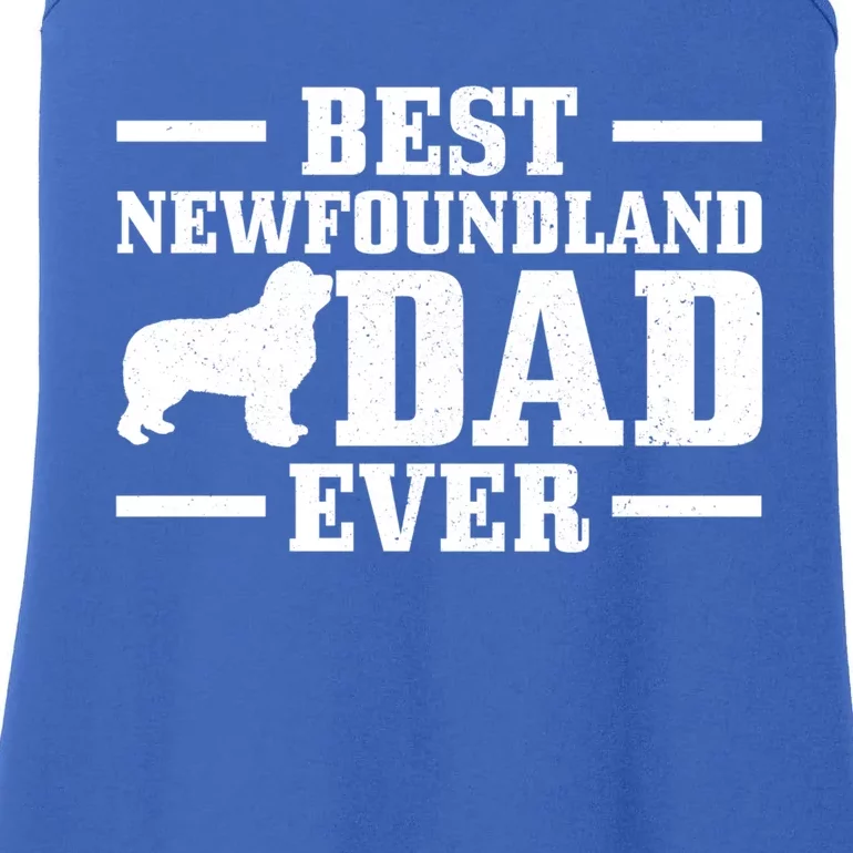 Best Newfoundland Dad Ever Funny Dog Newfie Dad Cute Gift Ladies Essential Tank