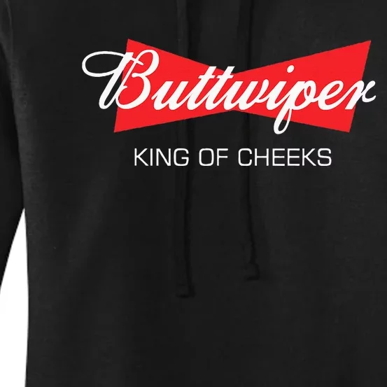 Buttwiper New Dad Funny Beer Inspired Diaper Shower Women's Pullover Hoodie