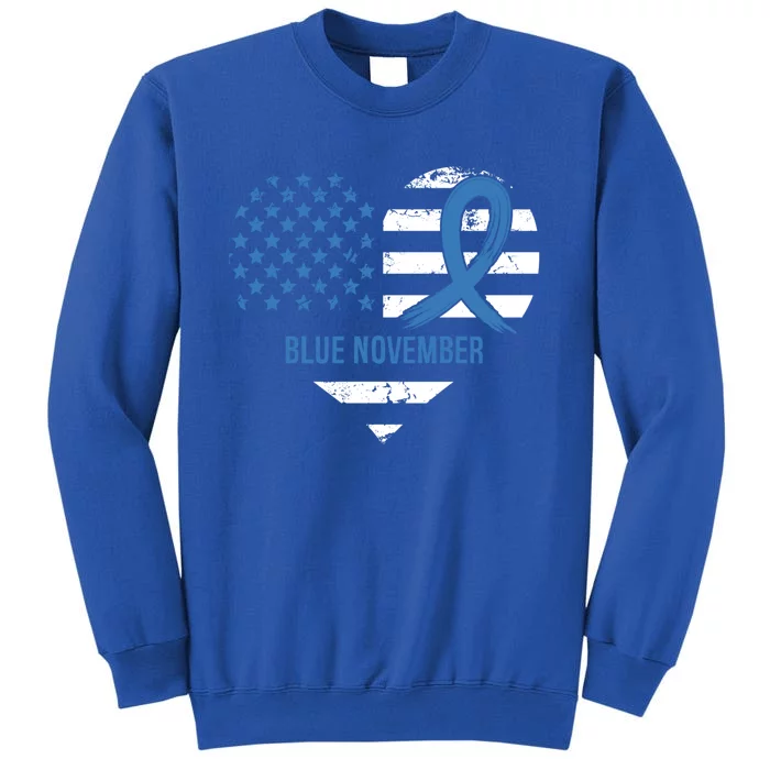 Blue November Diabetes Awareness Gift Tall Sweatshirt