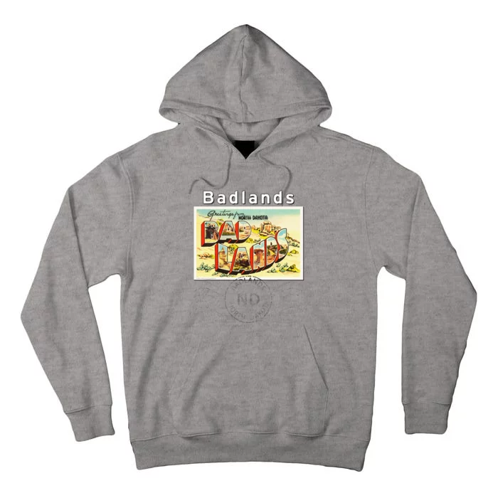 Badlands North Dakota ND Large Letter Postcard Postmarked Tall Hoodie