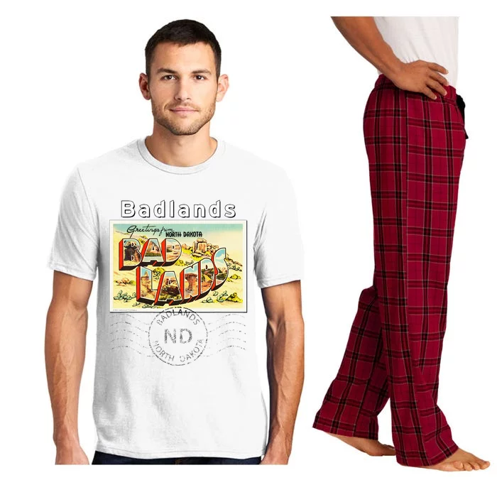 Badlands North Dakota ND Large Letter Postcard Postmarked Pajama Set