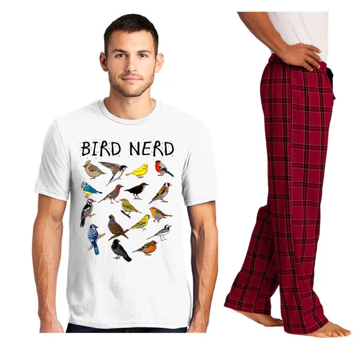 'Bird Nerd Different Kinds Of Bird' Gift Cute Bird Gift Pajama Set