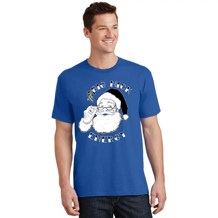 Big Nick Energy Christmas Vintage Santa Ugly Xmas Sweater Gift T-Shirt