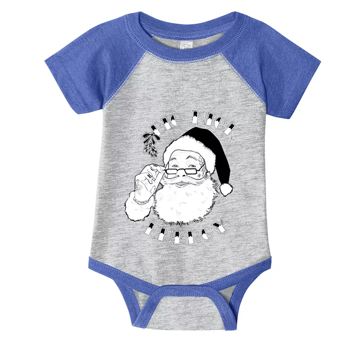 Big Nick Energy Christmas Vintage Santa Ugly Xmas Sweater Gift Infant Baby Jersey Bodysuit