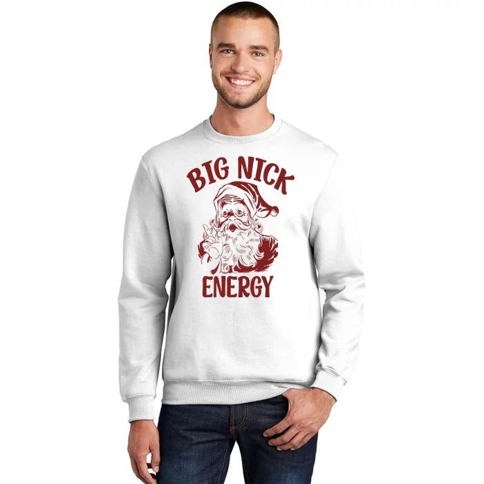 Big Nick Energy Funny Family Christmas Santa Cute Xmas Sweatshirt