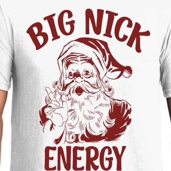 Big Nick Energy Funny Family Christmas Santa Cute Xmas Pajama Set