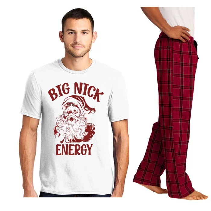 Big Nick Energy Funny Family Christmas Santa Cute Xmas Pajama Set