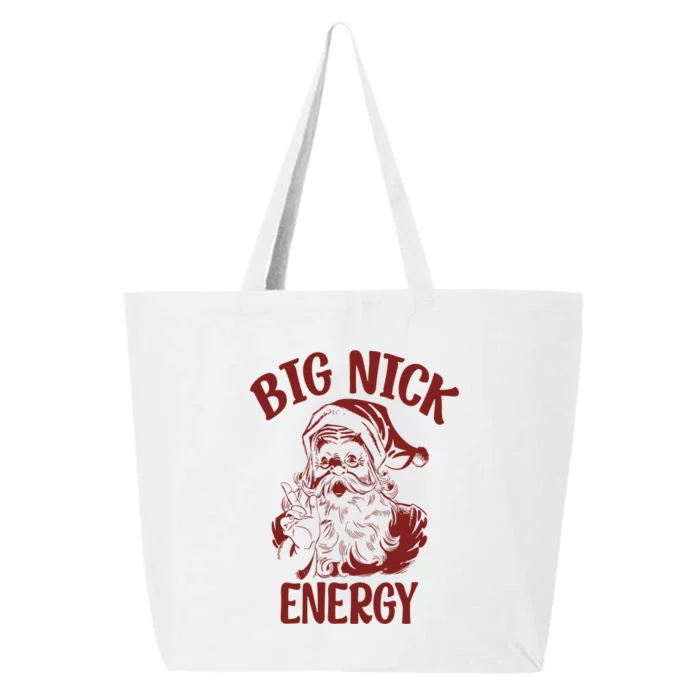 Big Nick Energy Funny Family Christmas Santa Cute Xmas 25L Jumbo Tote