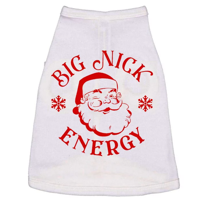 Big Nick Energy Christmas Retro Groovy Funny Vintage Santa Doggie Tank