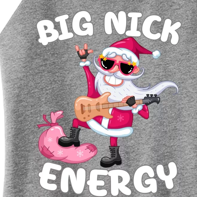 Big Nick Energy Cool Santa Christmas Funny Party Meaningful Gift Women’s Perfect Tri Rocker Tank