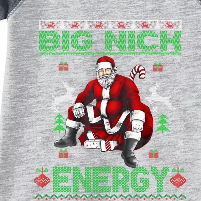 Big Nick Energy Funny Santa For Christmas Infant Baby Jersey Bodysuit