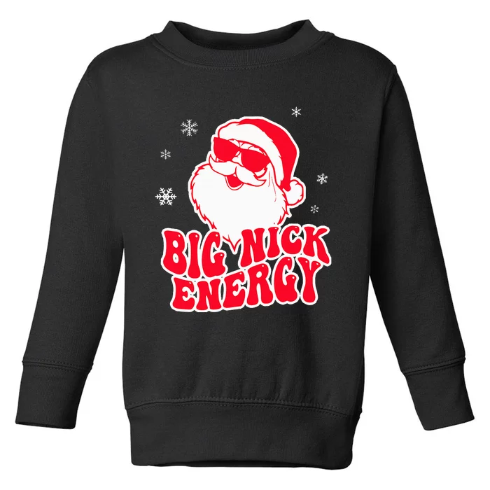 Big Nick Energy Christmas Reindeer Cute Xmas Toddler Sweatshirt