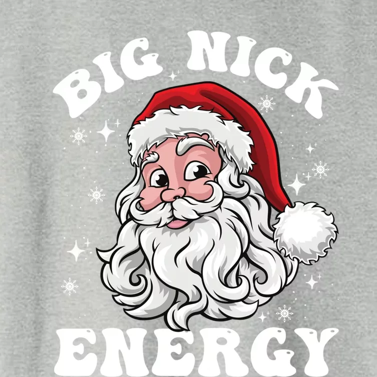 Big Nick Energy Funny Christmas Cute Gift Santa Big Nick Energy Gift Women's Crop Top Tee