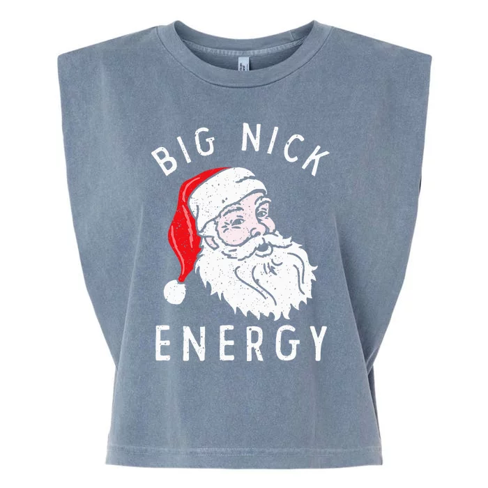 Big Nick Energy Funny Santa Christmas Family Matching Garment-Dyed Women's Muscle Tee