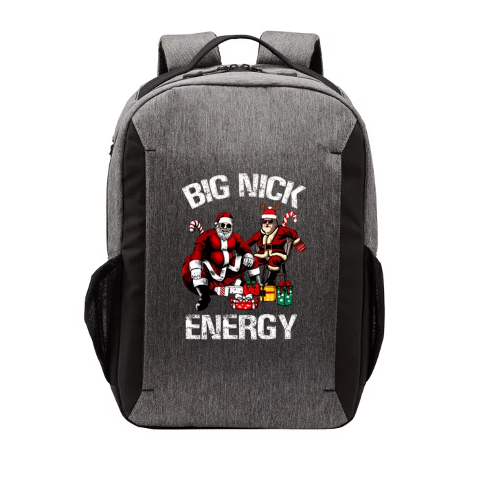 Big Nick Energy Funny Santa Christmas Xmas Ugly Christmas Sweater Vector Backpack