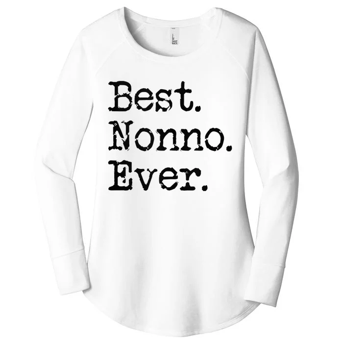 Best Nonno Ever Grandfather Grandpa Gift From Grandchildren Women's Perfect Tri Tunic Long Sleeve Shirt